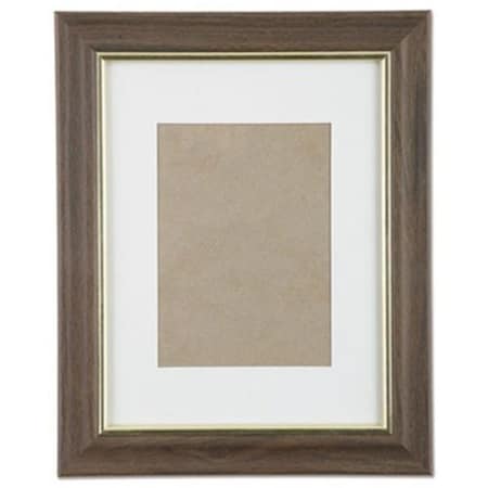 Muebles 8.5 x 11 in. Skilcraft Walnut Vinyl Certificate Photo Frame MU3205493